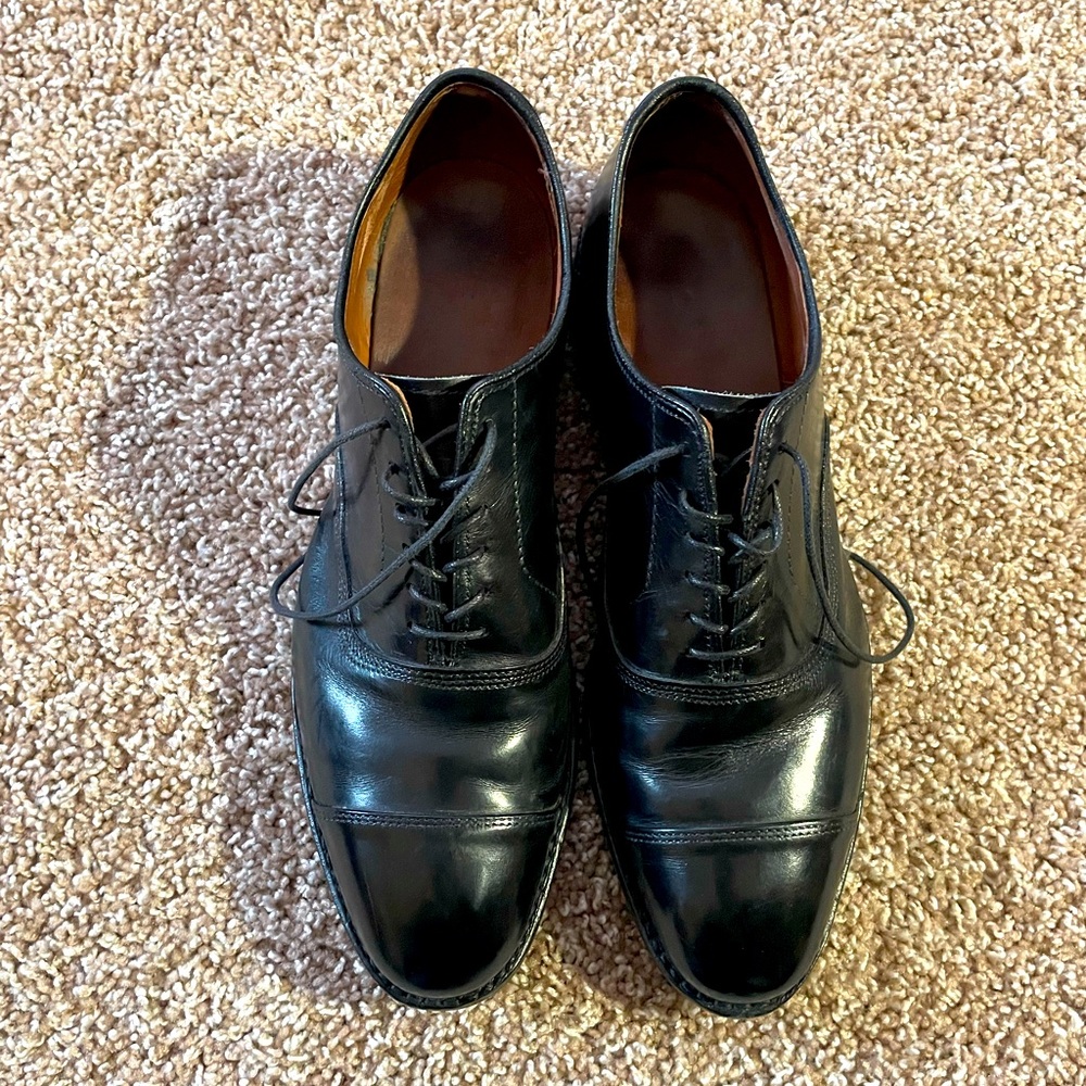 Allen Edmonds black fancy dress shoes